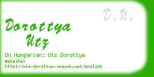 dorottya utz business card